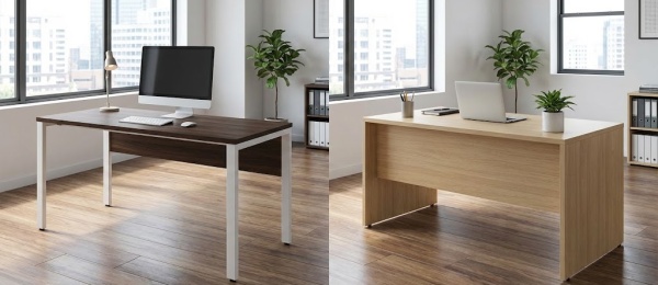 Bàn làm việc chân sắt và bàn gỗ: Góc nhìn lựa chọn cho doanh nghiệp